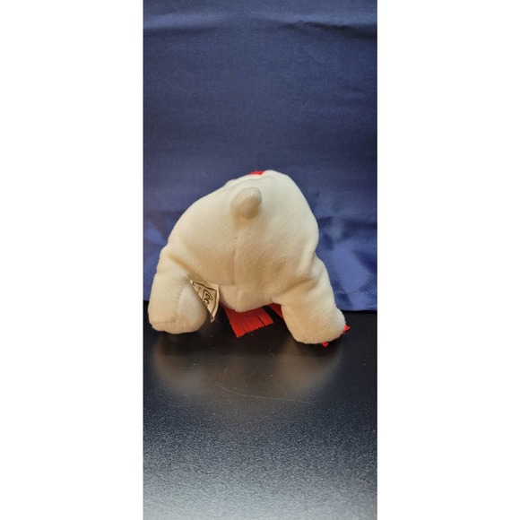 Vintage Coca Cola Polar Bear Plush 1998 Red Scarf and Coke Bottle 6" Bean Bag - Picture 9 of 12